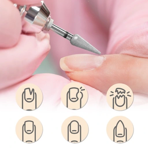 FREZARKA DO PAZNOKCI MANICURE PEDICURE PROFESJONALNA 65W ZESTAW FREZÓW