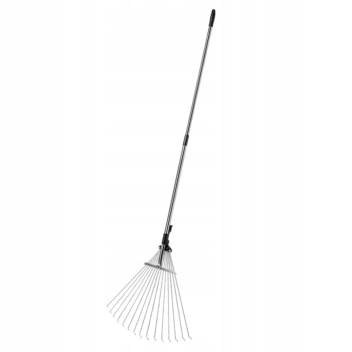 GRABIE METALOWE DO LIŚCI TRAWY Z TRZONKIEM WACHLARZOWE REGULOWANE