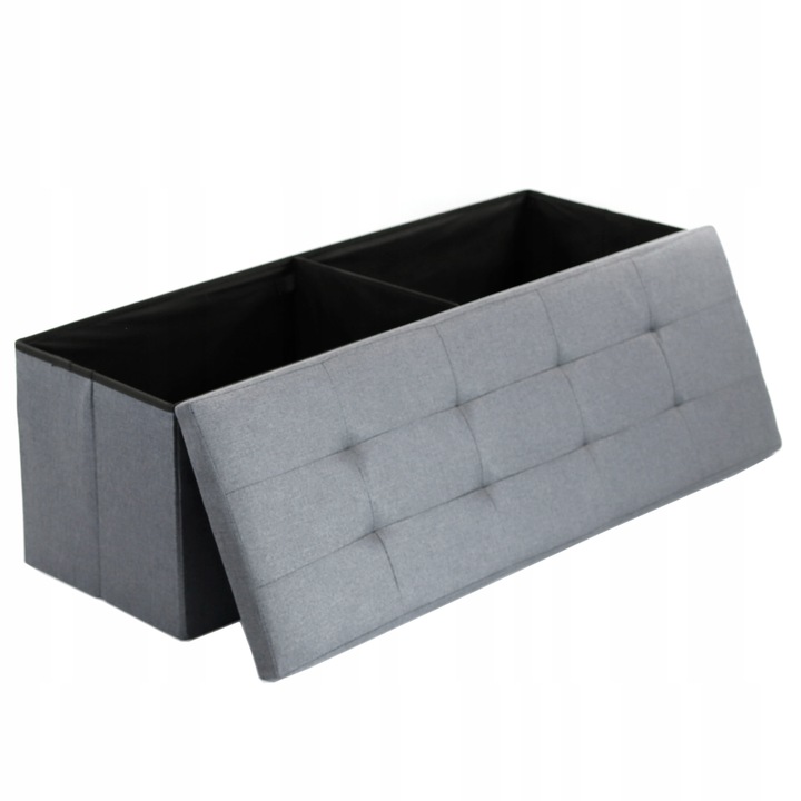 PUFA Z POJEMNIKIEM SKRZYNIA TAPICEROWANA SIEDZISKO OTWIERANA SCHOWEK