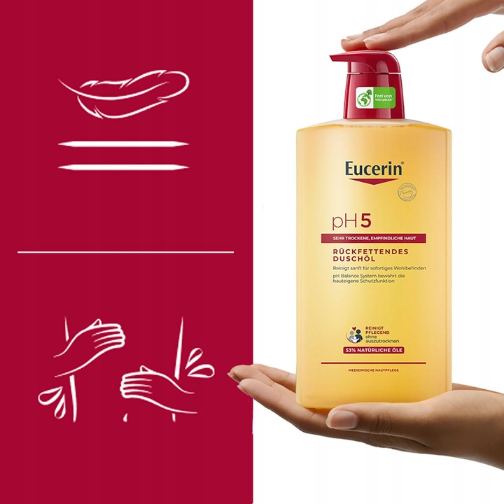 EUCERIN PH5 Olejek pod prysznic do mycia - skóra sucha i wrażliwa 1000 ml