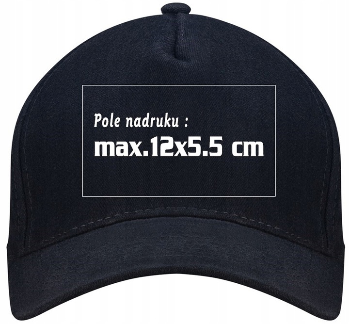 CZAPKA Z DASZKIEM Z WŁASNYM NADRUKIEM LOGO NAPIS GRAFIKA kolor do