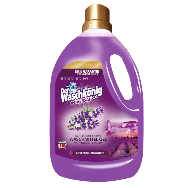 Waschkonig Uniwersalny Żel do Prania Kolor Lawendowa Chorwacja 3,305l 110pr