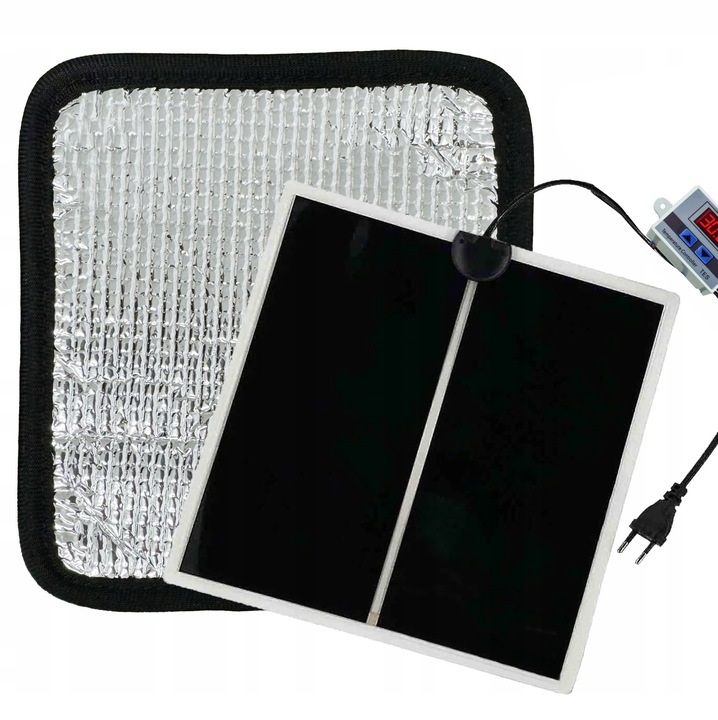 MATA GRZEWCZA GRZEJNA Z TERMOSTATEM DO TERRARIUM ROŚLIN SADZONEK