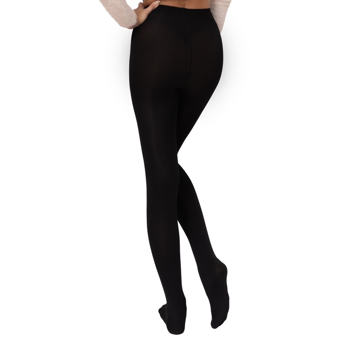 PIRO Rajstopy ocieplane POLARKIEM ciepłe wygodne WEŁNA WIELBŁĄDA czarne