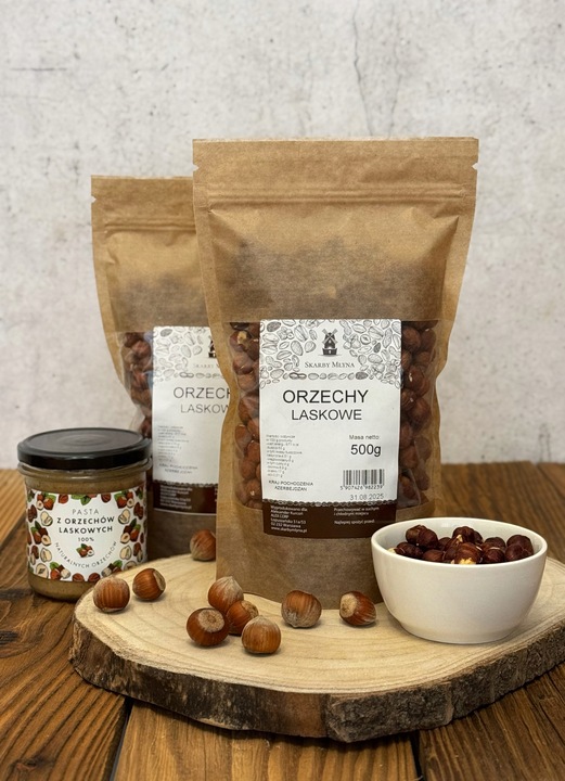 Pasta z orzechów laskowych 300 g - 100% orzechów, Bez Dodatków,