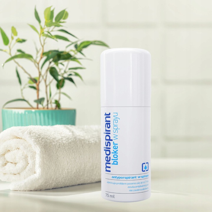 Medispirant Bloker w sprayu ochrona przed nadmiernym poceniem 75 ml