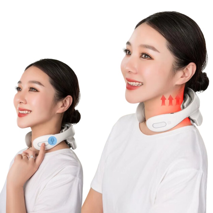 MASAŻER SZYI SZTYWNOŚĆ KARKU BÓL PRĄDY TENS 9 GŁOWIC GRZANIE 5 PROGRAMÓW