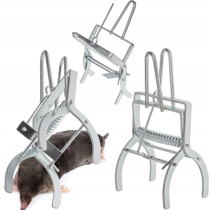 PUŁAPKA NA NORNICE I KRETY 3 SZT KRETOŁAP PROFESJONALNA SOLIDNA