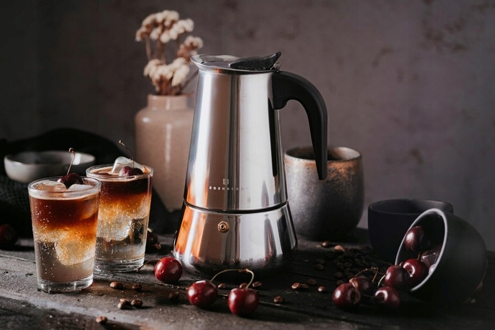 KAWIARKA Zaparzacz Kawy Indukcja GAZ STALOWY