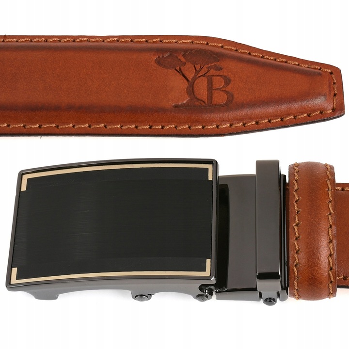 Pasek męski skórzany do spodni automat Beltimore