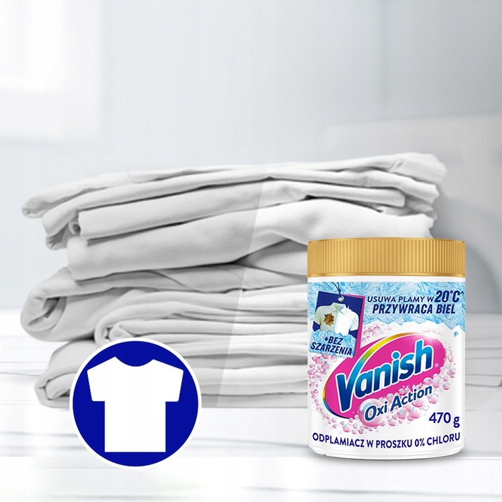 Vanish Oxi Action Odplamiacz do koloru i bieli 2 x 470 g
