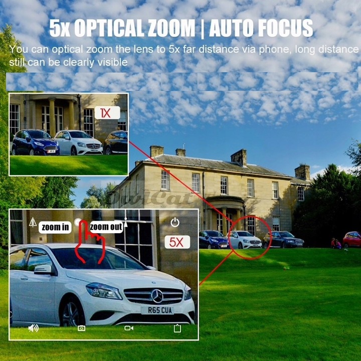 KAMERA WIFI OBROTOWA 3MPX IR20 MONITORING BUDOWY