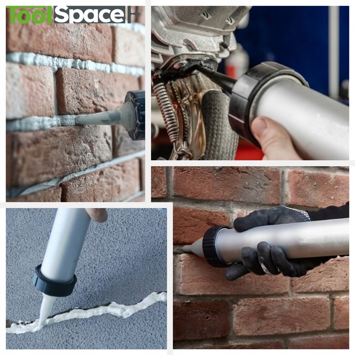 WYCISKACZ DO MAS GĘSTYCH USZCZELNIAJĄCYCH 600ml PISTOLET KLEJU