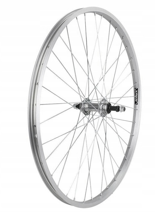 KOŁO ROWEROWE 28 CALI TYŁ TYLNE WOLNOBIEG OBRĘCZ ALU V-BRAKE SREBRNE