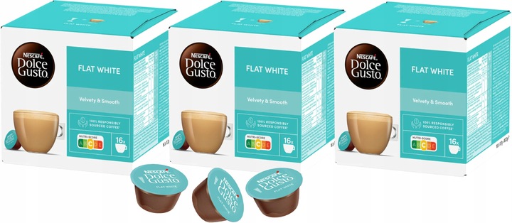 Kapsułki Nescafe Dolce Gusto Flat White 48 kaw