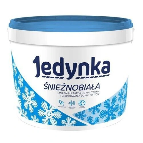 Farba emulsyjna do ścian Jedynka Śnieżnobiała 10L
