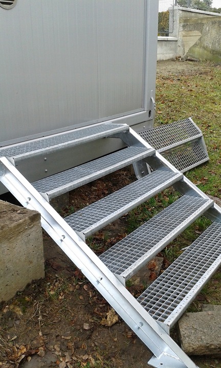 Stopnie schody z krat wema 1000x270 mm ocynk atest