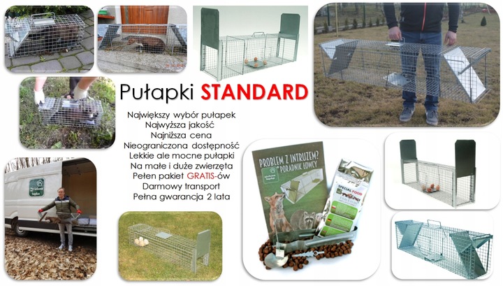 żywołapka pułapka na kuny, koty, lisy super szybka