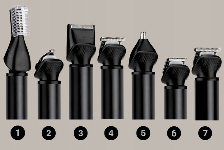 Maszynka Do Strzyżenia Włosów, Brody - Trymer Do Nosa + Golarka Alpha