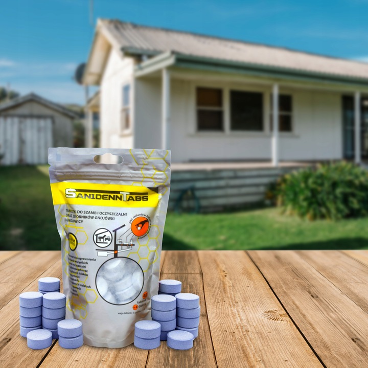 Tabletki bio bakterie do szamba oczyszczalni SANIDENN TAB 52 zapas na