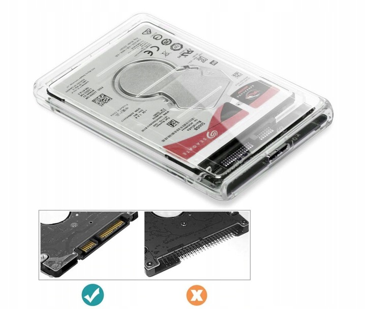 Obudowa dysku twardego USB 3.0 na SATA III do 2,5-calowego dysku SSD