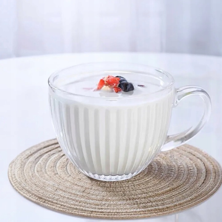 Komplet 6 filiżanek szklanych kubki szklanki Altom Design Venus 460 ml