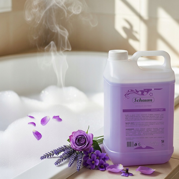 MYDŁO W PŁYNIE DO DOZOWNIKÓW DO RĄK 5L WYDAJNE KWIATOWE ANTYBAKTERYJNE