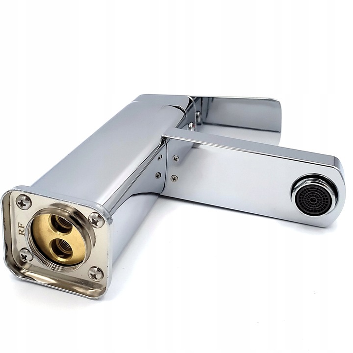 Bateria stojąca umywalkowa kran do umywalki zlewu chromowa niska CUBIC