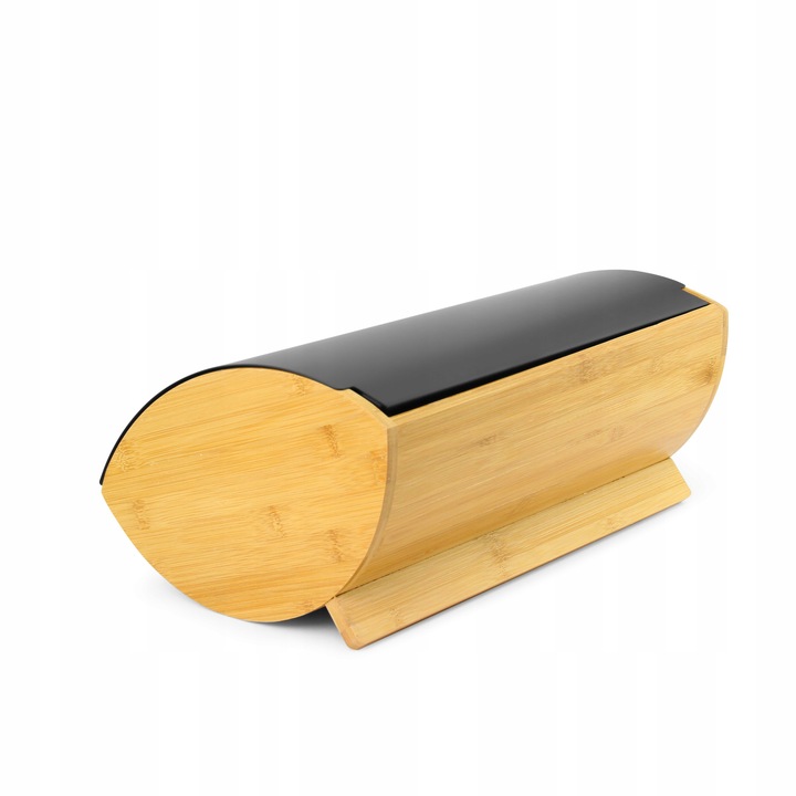 DUŻY CHLEBAK DREWNIANY METALOWY PROMIS POJEMNIK NA PIECZYWO CHLEB