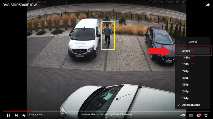 ZEWNĘTRZNA BEZPRZEWODOWA KAMERA WIFI OBROTOWA IP 5Mpx MONITORING DVS LED IR