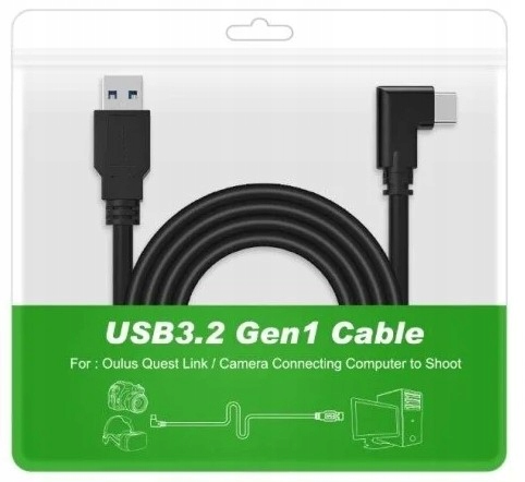 KABEL 5m do OCULUS LINK SteamVR QUEST 1 QUEST 2 QUEST 3 + GRATIS *JAKOŚĆ*