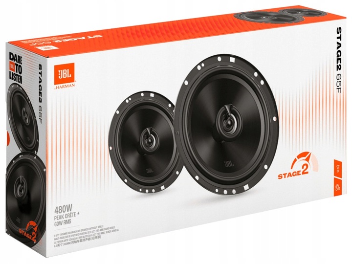 JBL Stage2 65F | 6.5" 480W | 16,5 cm / 165 mm Głośniki Samochodowe