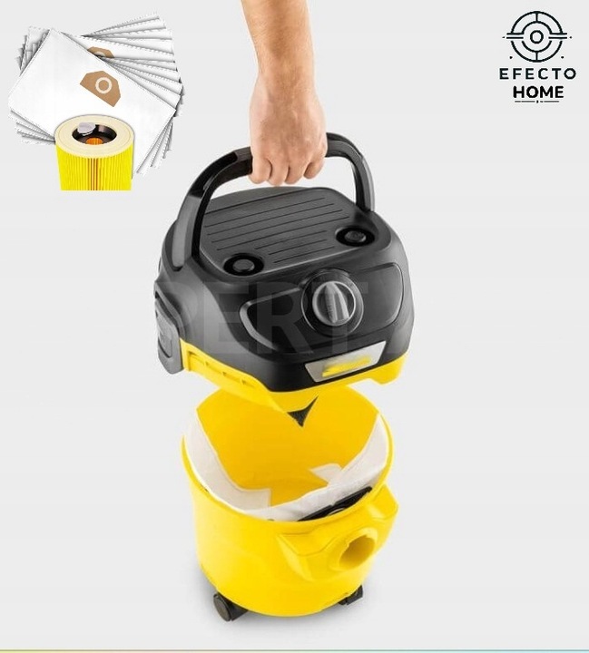 10x Worki do odkurzacza Karcher + Filtr Zamiennik | WD3 WD4 WD5 WD6