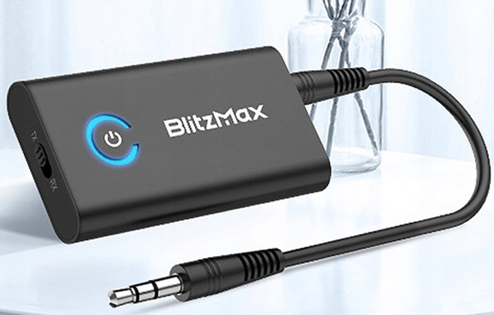 Blitzwolf Transmiter Odbiornik BT Bluetooth 5.2 2 Tryby Pracy TX RX