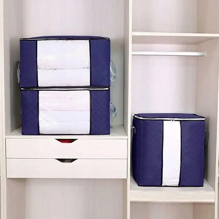 4x ORGANIZER POKROWIEC TORBY DO PRZECHOWYWANIA UBRAŃ POŚCIELI PREMIUM