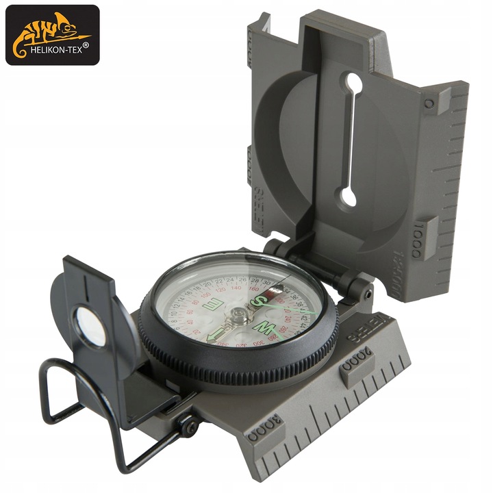 Busola kompas turystyczny wojskowy Helikon Ranger MK2 szary