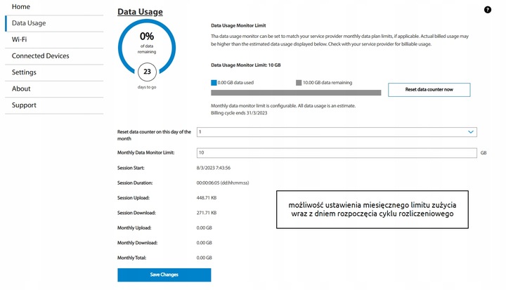 Inseego Domowy Biurowy Router 5G 4G LTE z agregacją WiFi 6 AX WPA3 OpenVPN