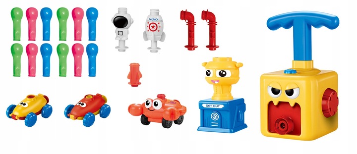 Power Balloon AUTA Z NAPĘDEM pompka balony pojazdy