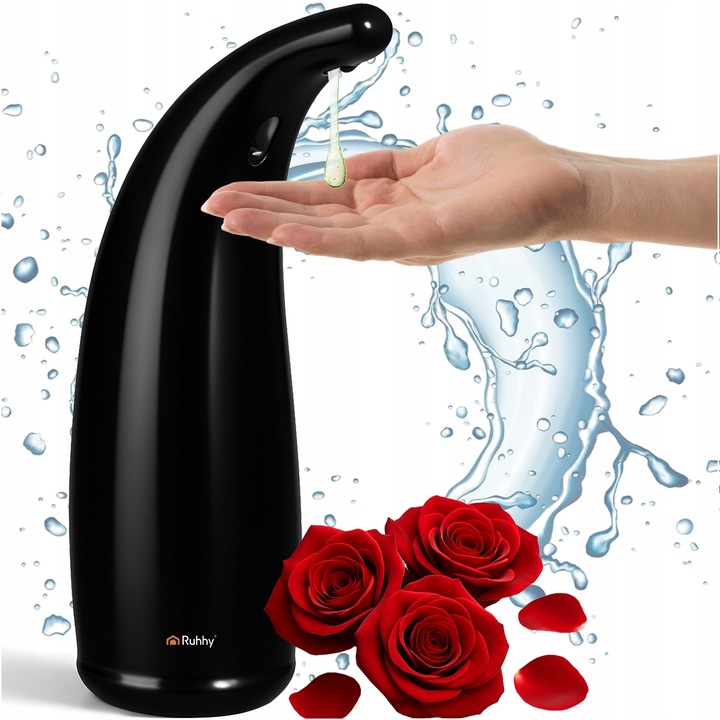 Automatyczny dozownik do mydła bezdotykowy czarny