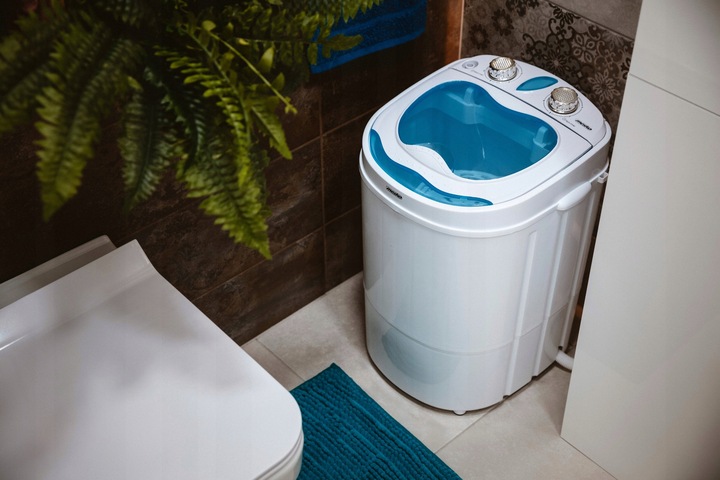 Pralko-wirówka turystyczna MS 8053 - kompaktowa, 3kg, wirowanie