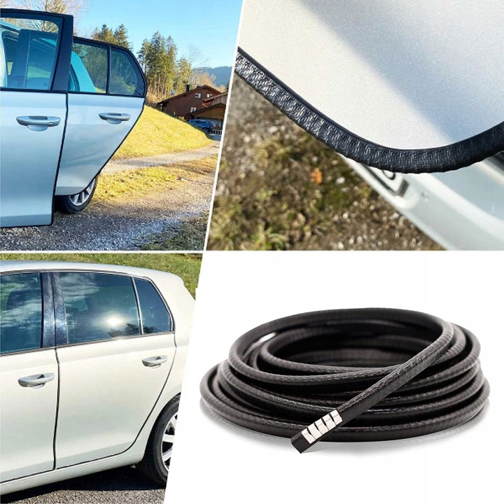 USZCZELKA OSŁONA KRAWĘDZI DRZWI SAMOCHODOWYCH ZBROJONA WZMOCNIONA 5m