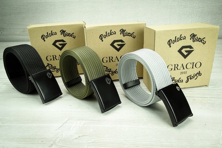 zestaw MESKI PASKÓW PARCIANYCH Gracio 3KOLORY