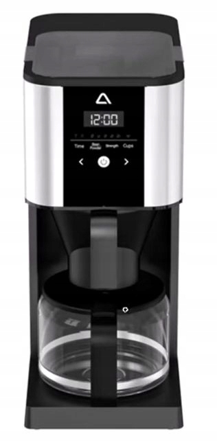 Ekspres przelewowy z młynkiem do kawy 1,25L 1000W Stali Nierdzewna