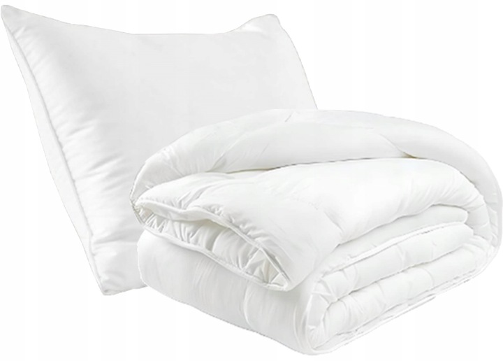 Kołdra Całoroczna Antyalergiczna 140x200 + Poduszka 70x80 Ciepła