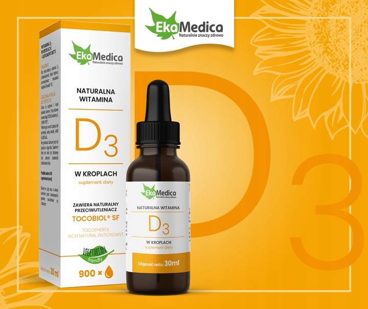 NATURALNA WITAMINA D3 2000IU FORTE krople 900 krop