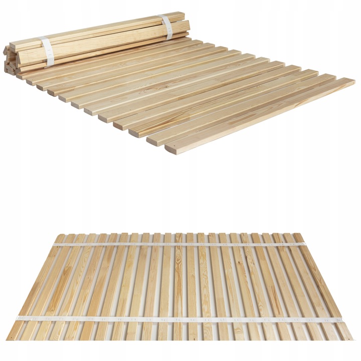 Stelaż do Łóżka Wkład pod Materac 46 Listew Dno Solidny 160x200