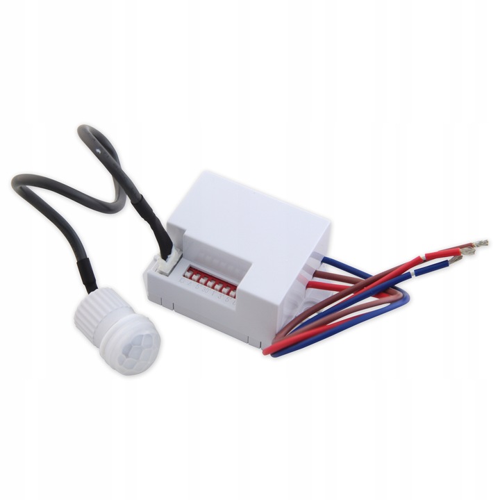 CZUJNIK RUCHU ZMIERZCHU LED montażowy PIR przewód