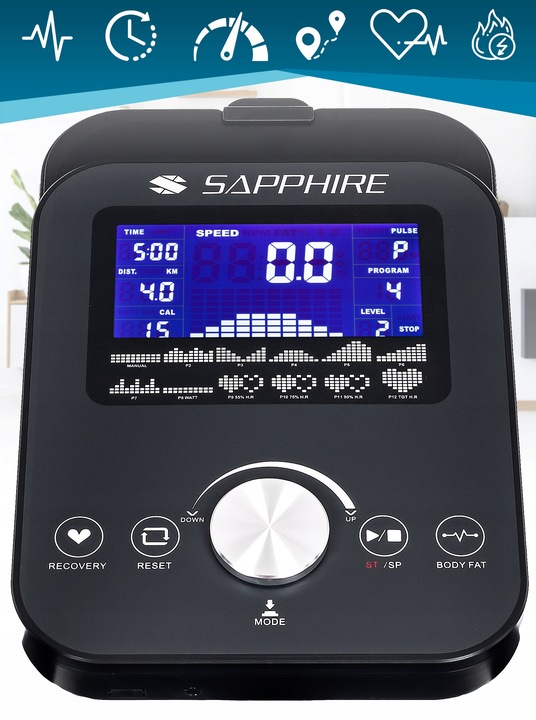 Orbi-trek TRENAŻER eliptyczny KONAX ELEKTROMAGNETYCZNY APLIKACJE do 150KG