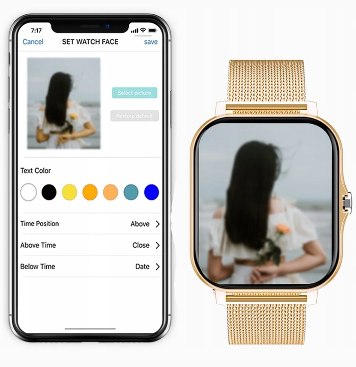 SMARTWATCH DAMSKI ZEGAREK BLUETOOTH ROZMOWY PL