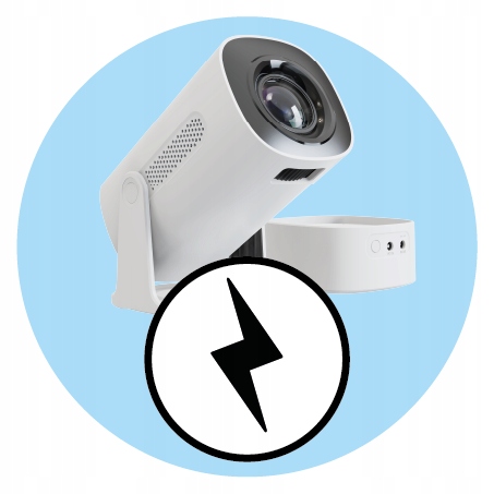 Bezprzewodowy Rzutnik KVTS01 projektor miracast 4k bateria w zestawie Etui